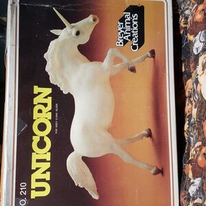 Breyer unicorn vintage broken horn